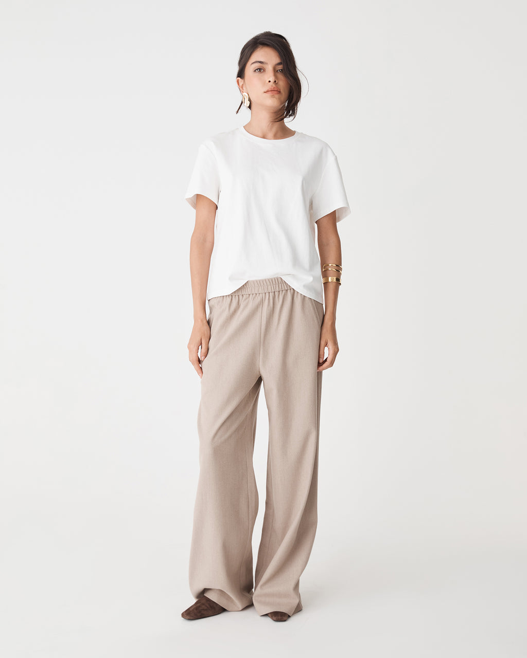 Irene Elastic Waist Pants