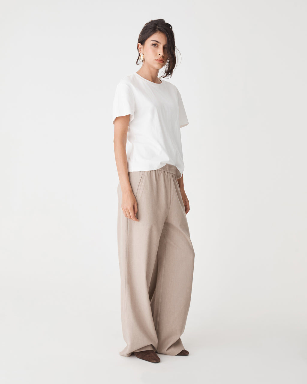 Irene Elastic Waist Pants