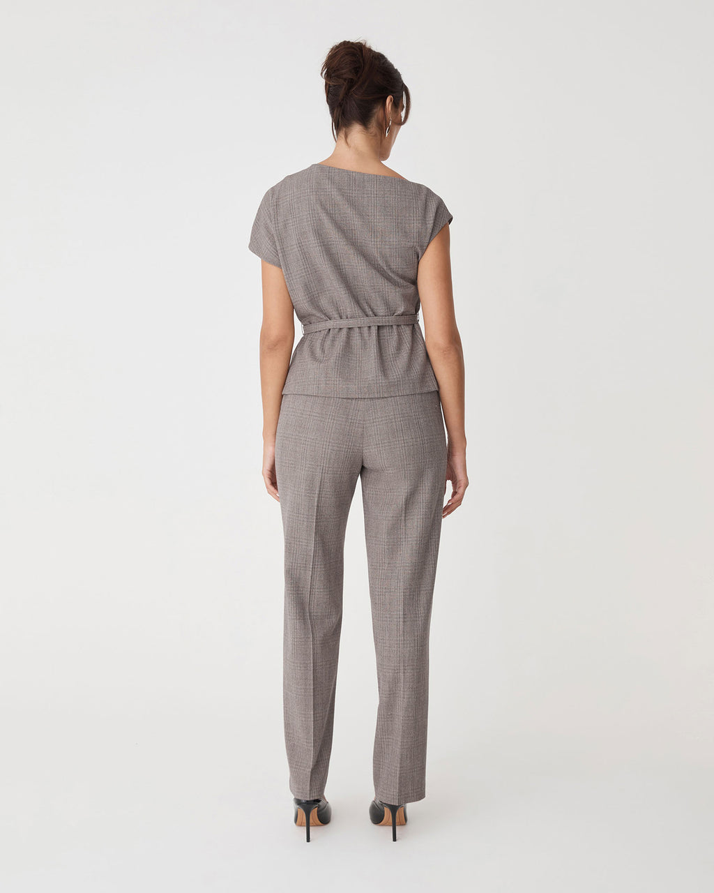 Loretta Straight Check Pants