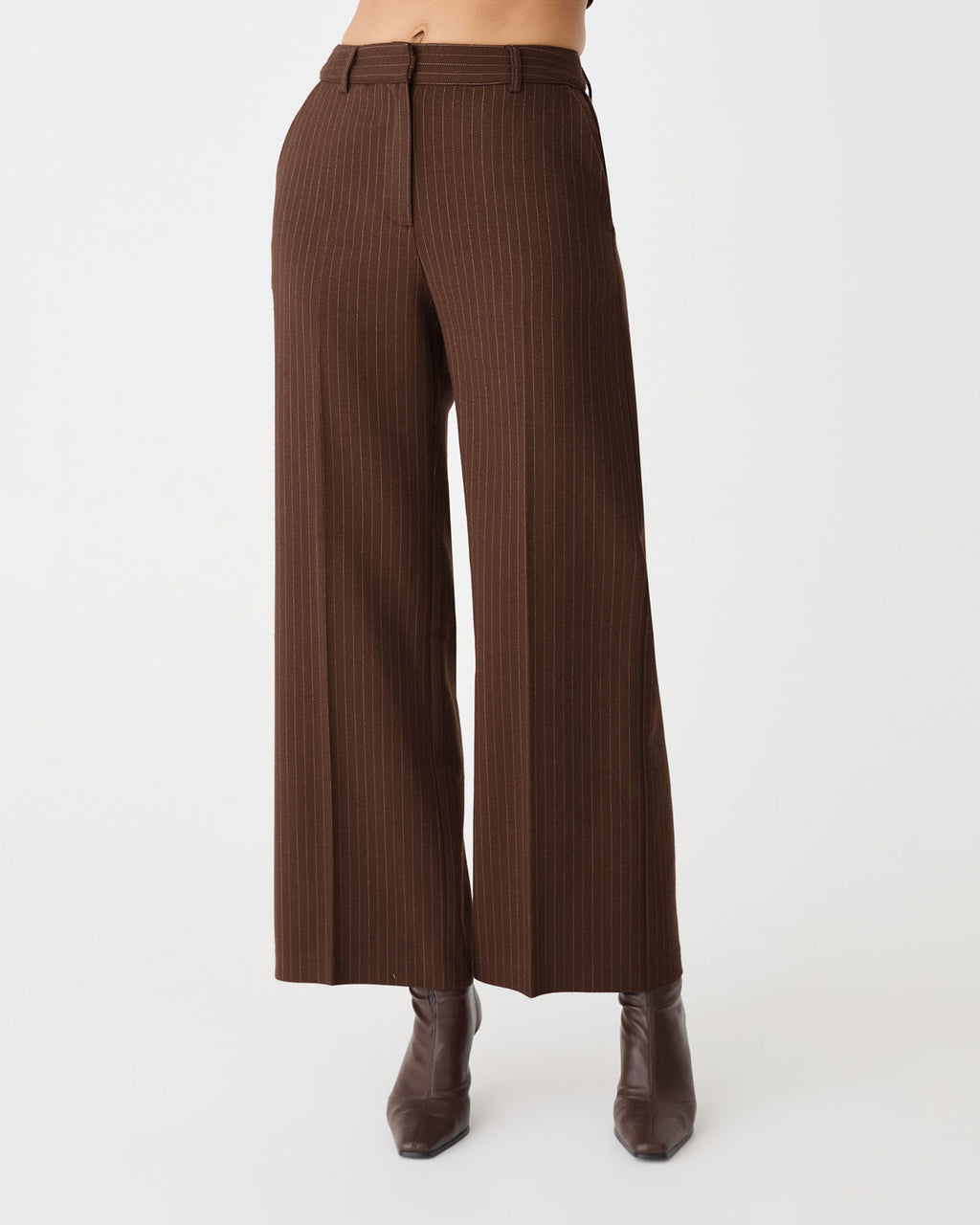 Zara Pinstripe Tailored Pants