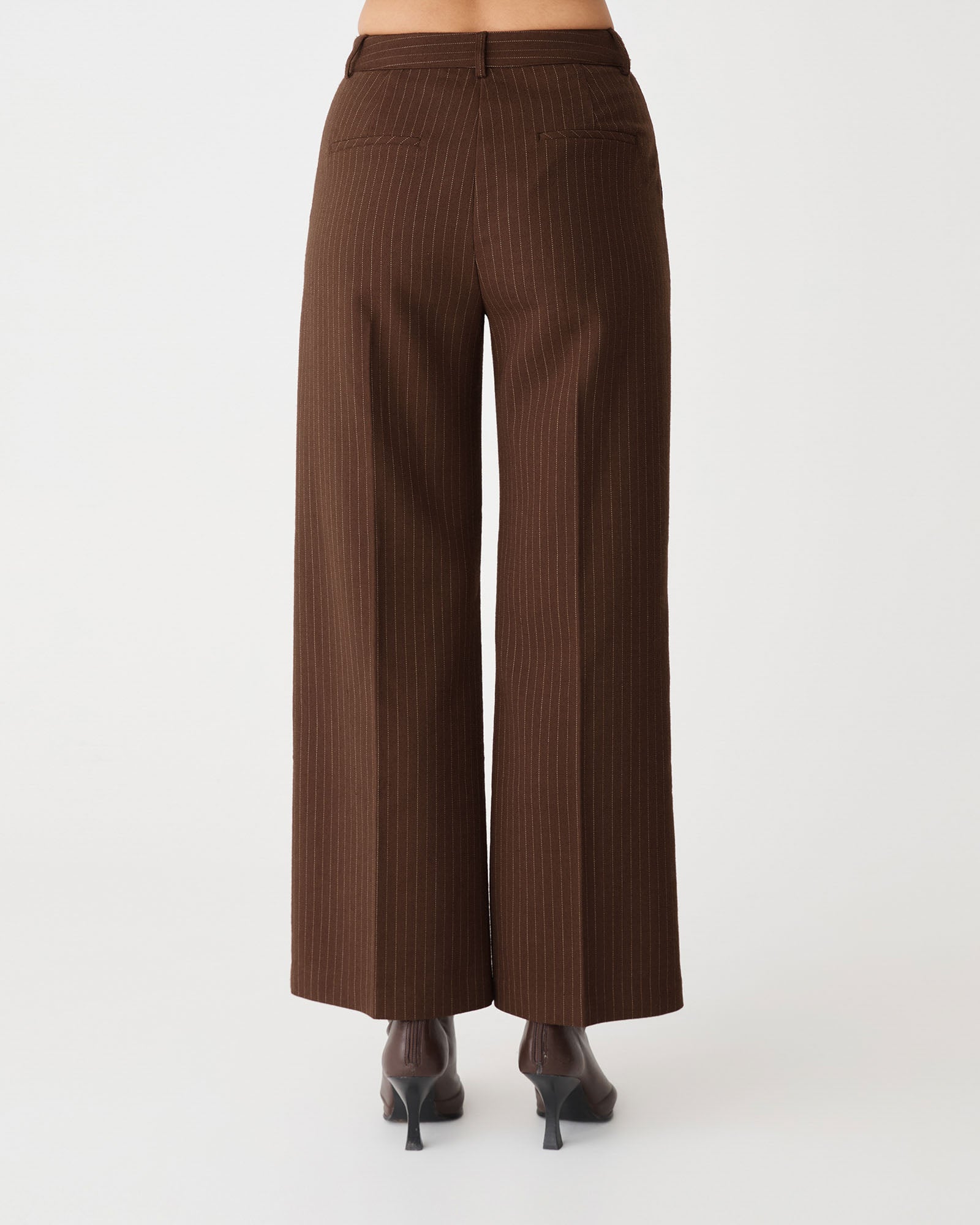 Zara Pinstripe Tailored Pants