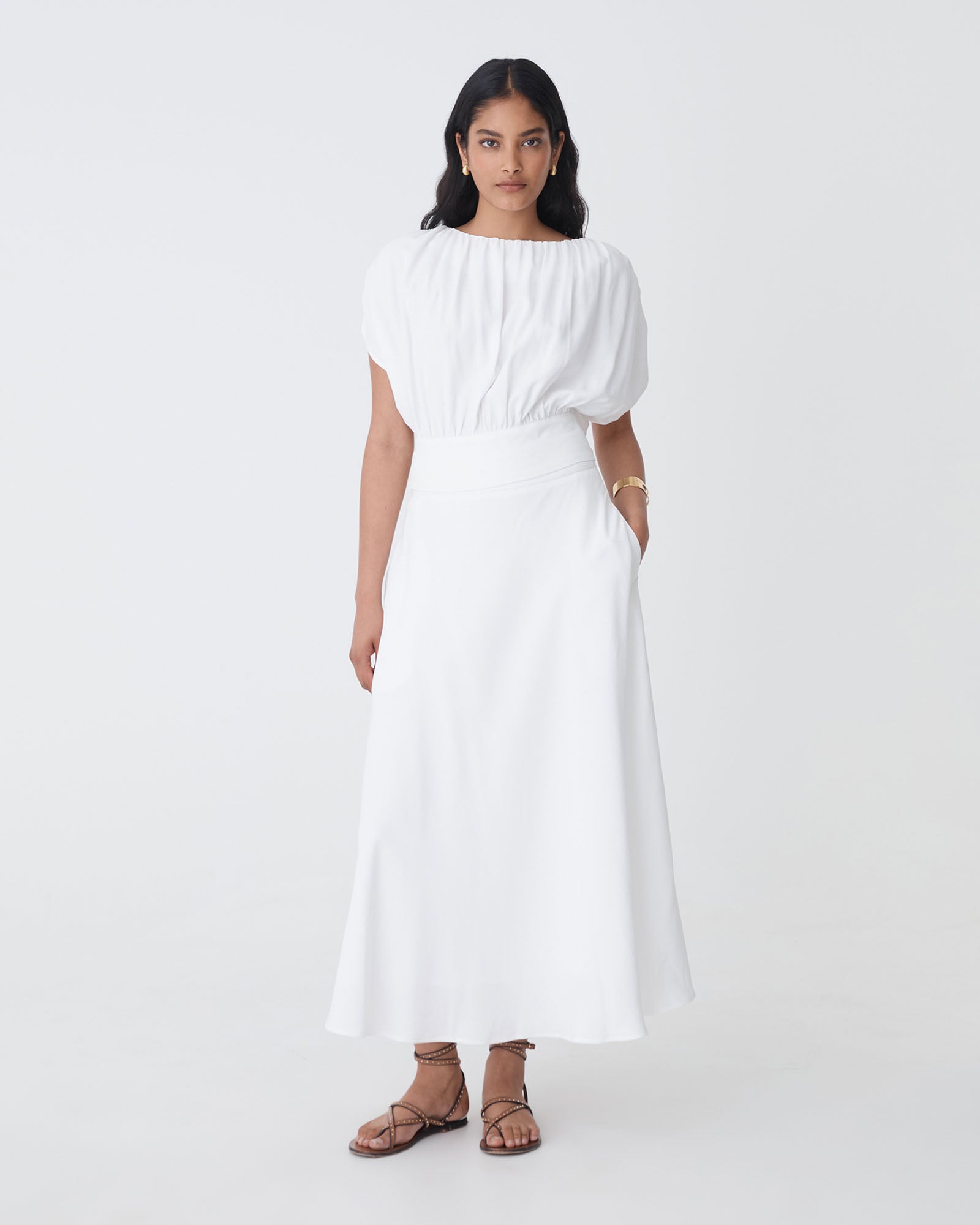 Goulbury A-Line Midi Skirt