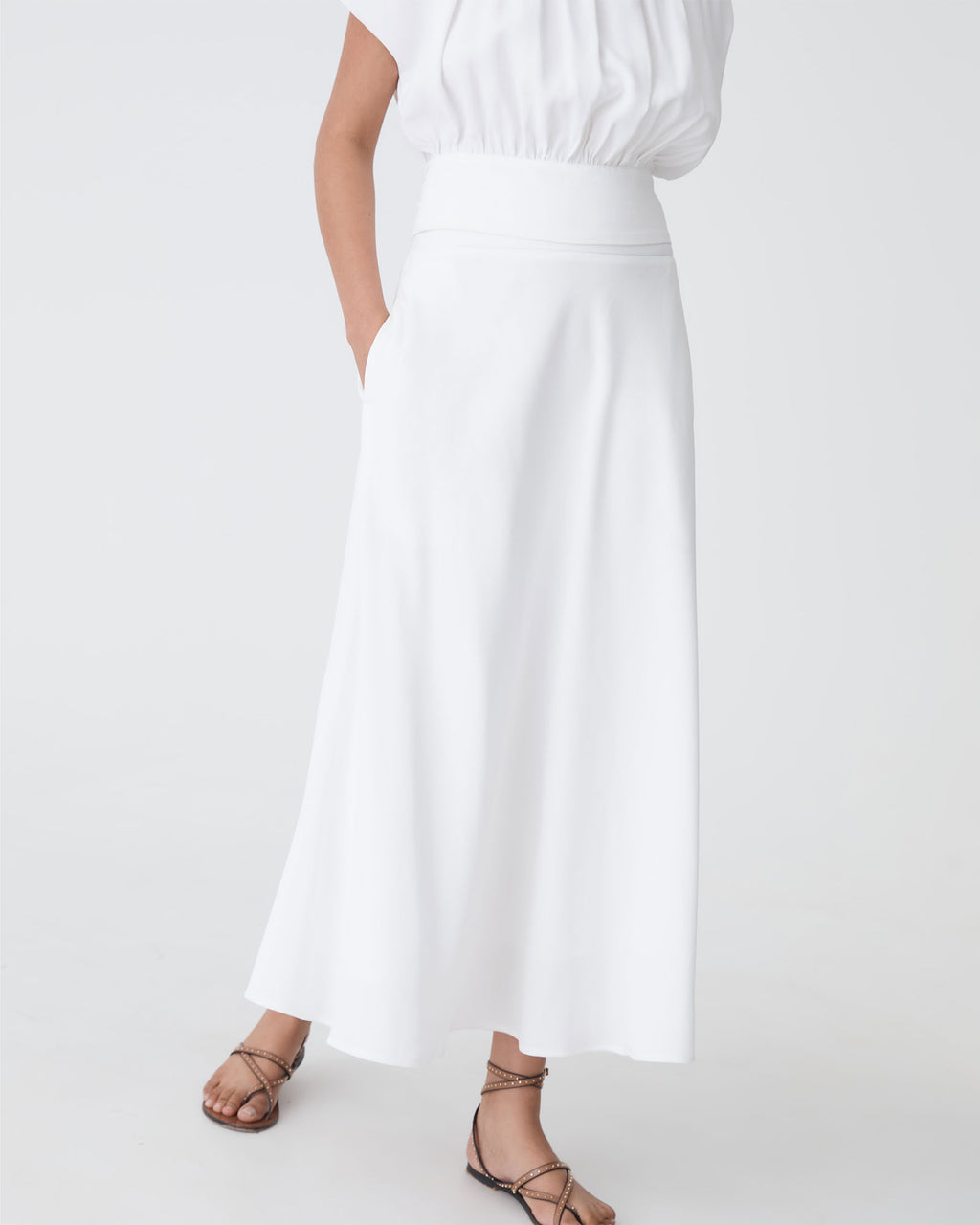Goulbury A-Line Midi Skirt