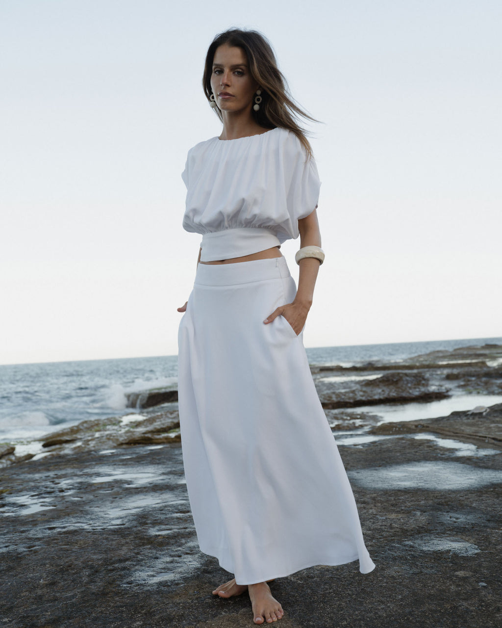 Goulbury A-Line Midi Skirt