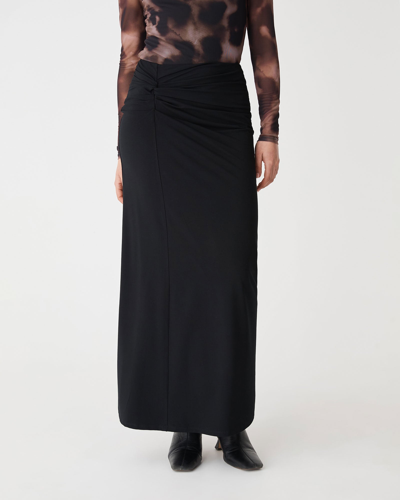 Dasha Ruched Bamboo Skirt