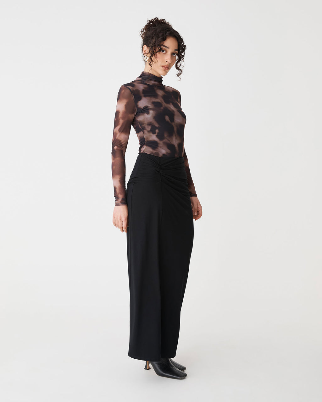 Dasha Ruched Bamboo Skirt