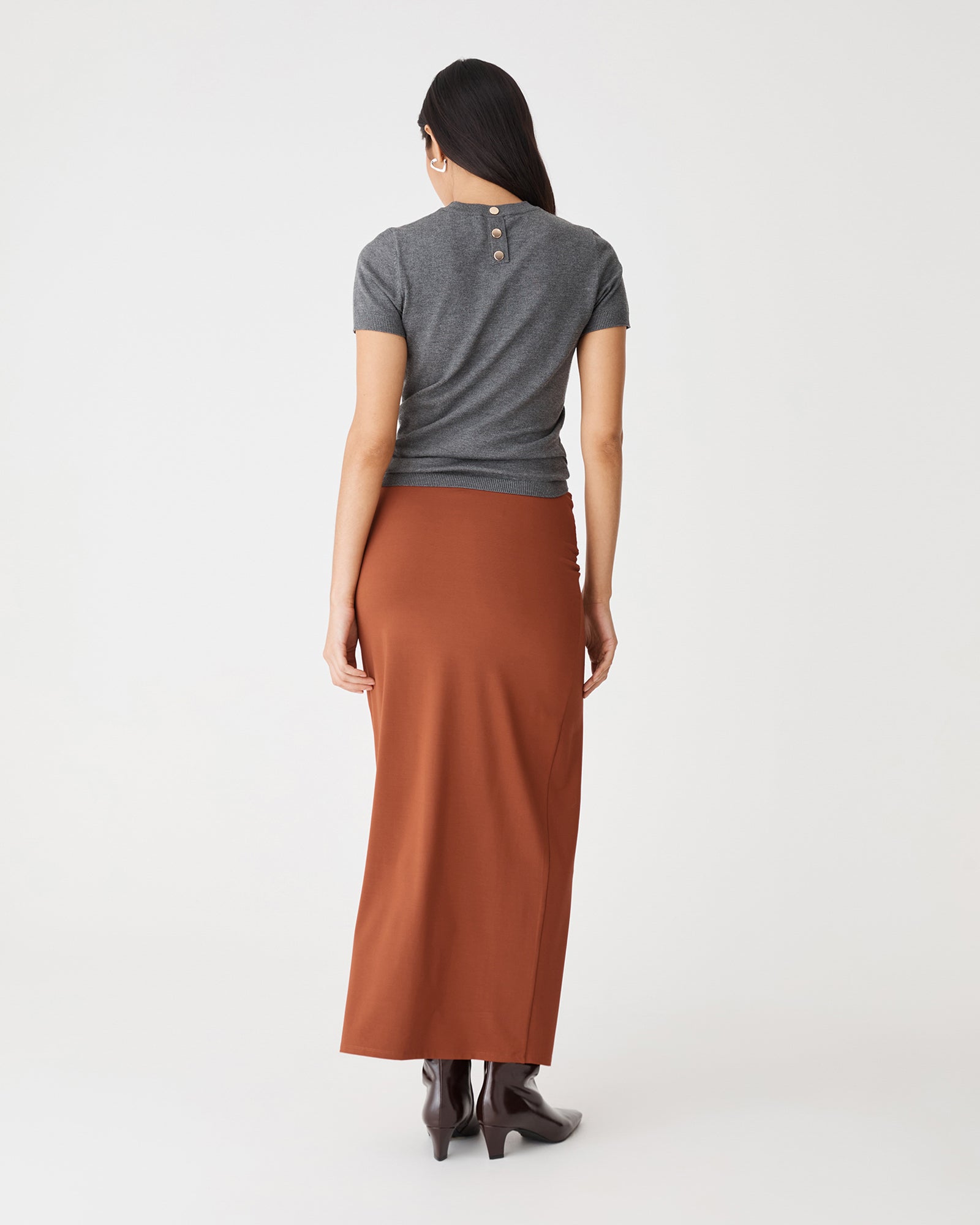 Dasha Ruched Bamboo Skirt