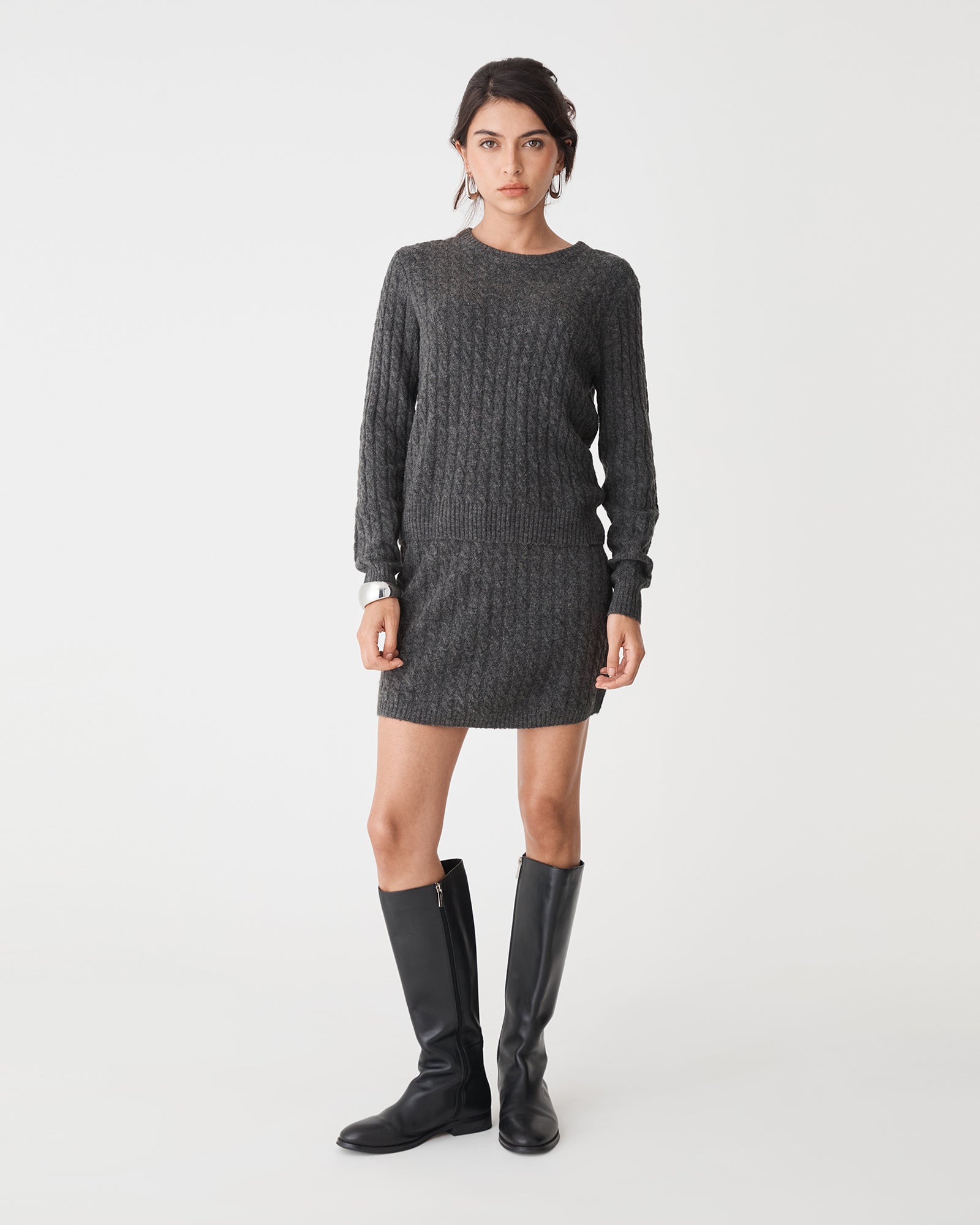 Andie Cable Knit Mini Skirt