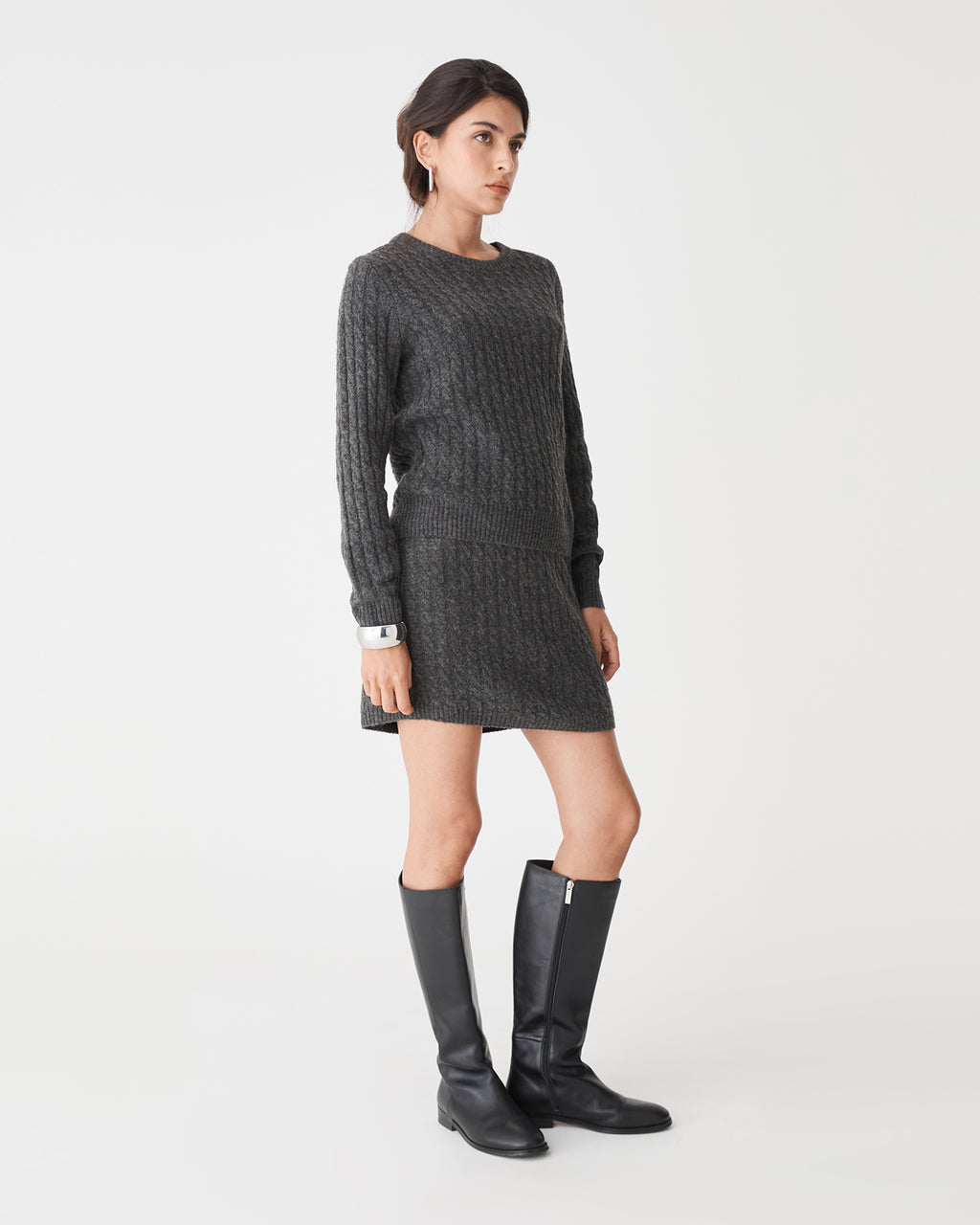 Andie Cable Knit Mini Skirt