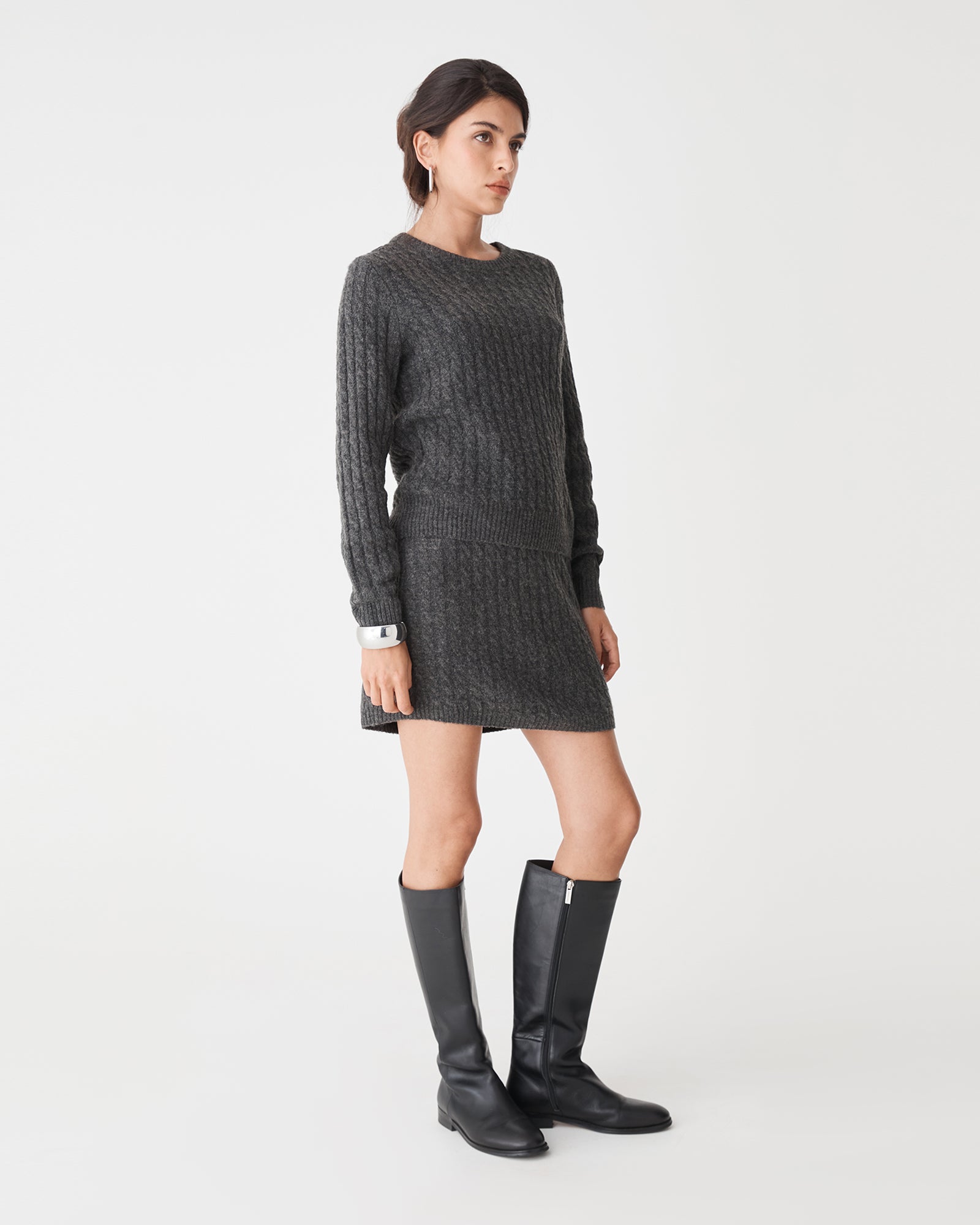 Andie Cable Knit Mini Skirt