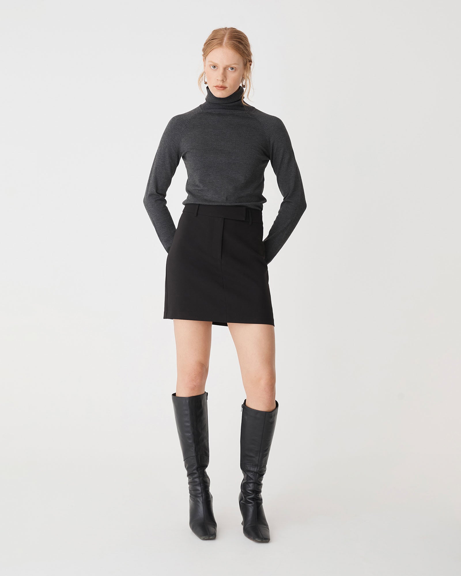 Nikki Straight Mini Skirt