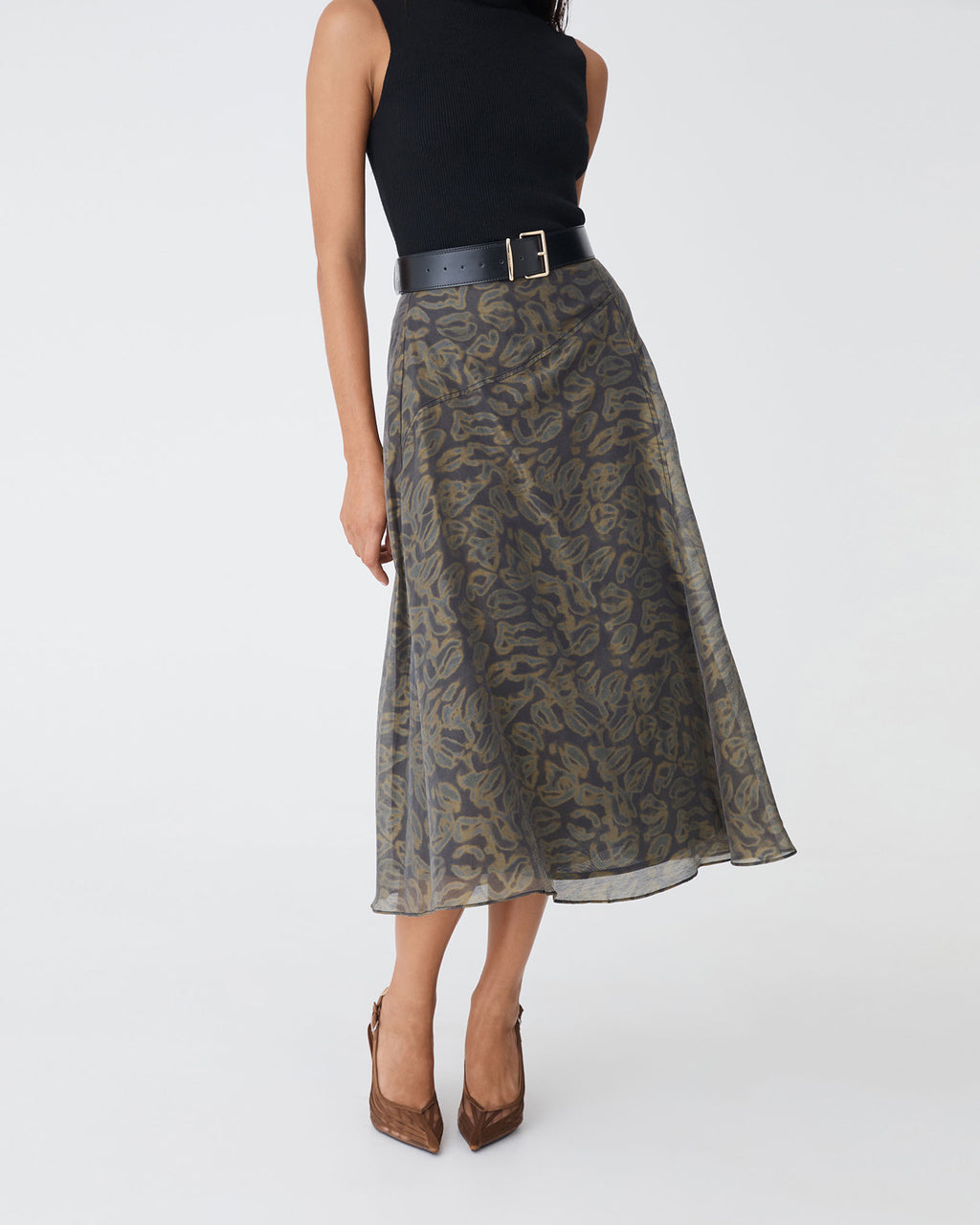 Imogen Printed Panel Skirt