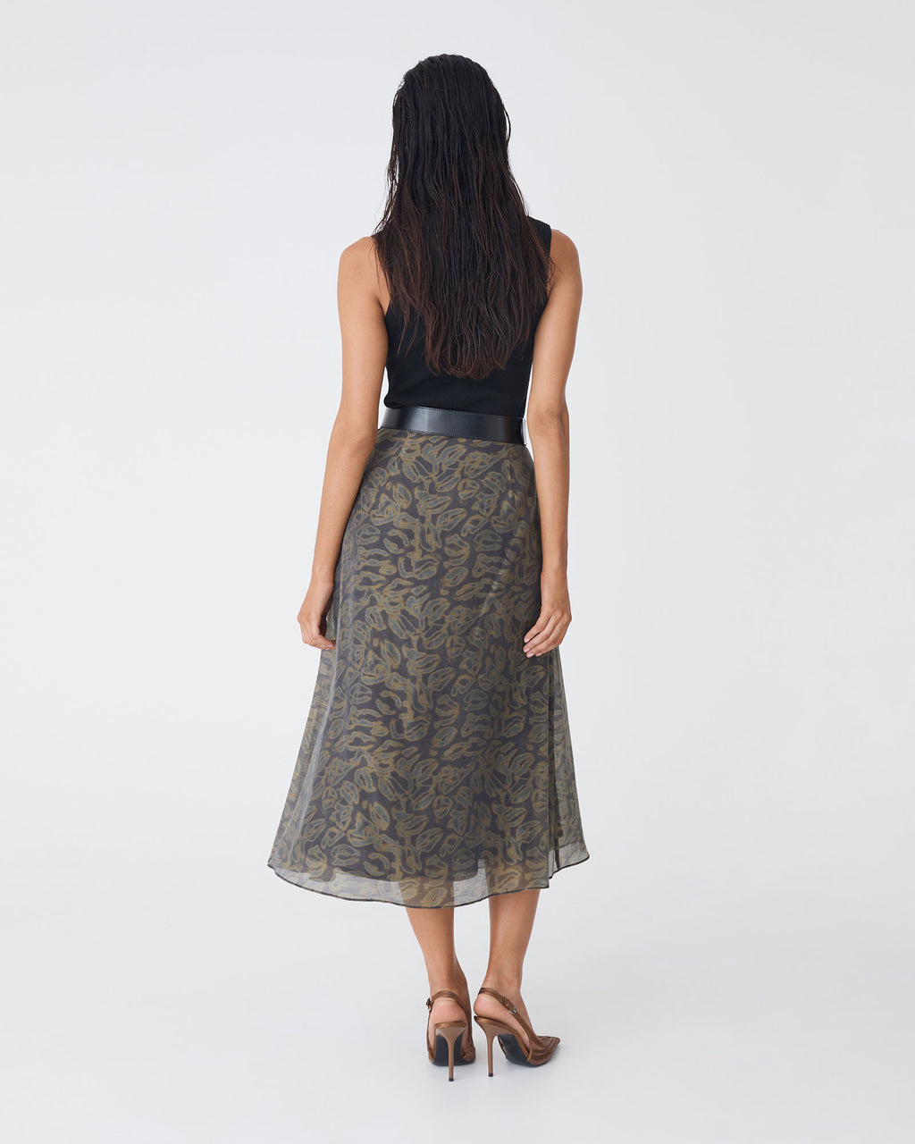 Imogen Printed Panel Skirt