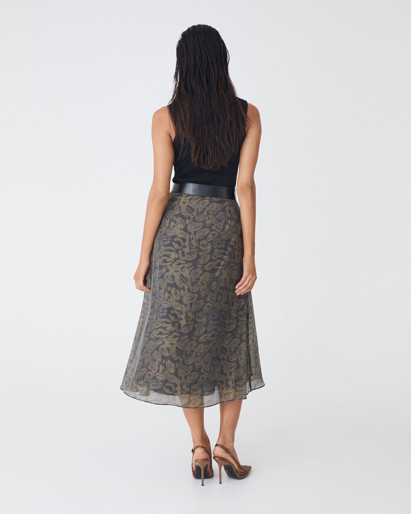 Imogen Printed Panel Skirt