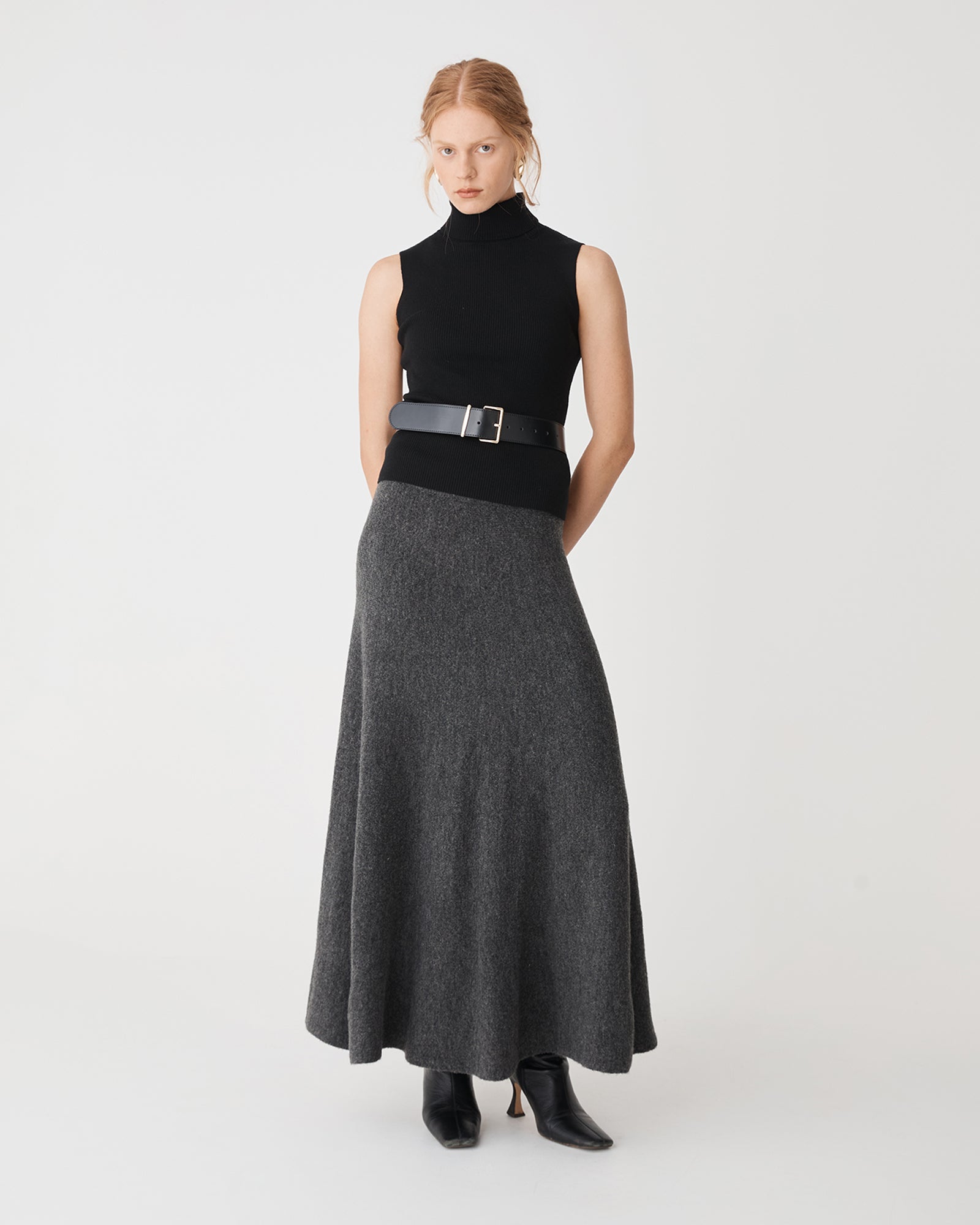 Gina A-Line Knit Skirt
