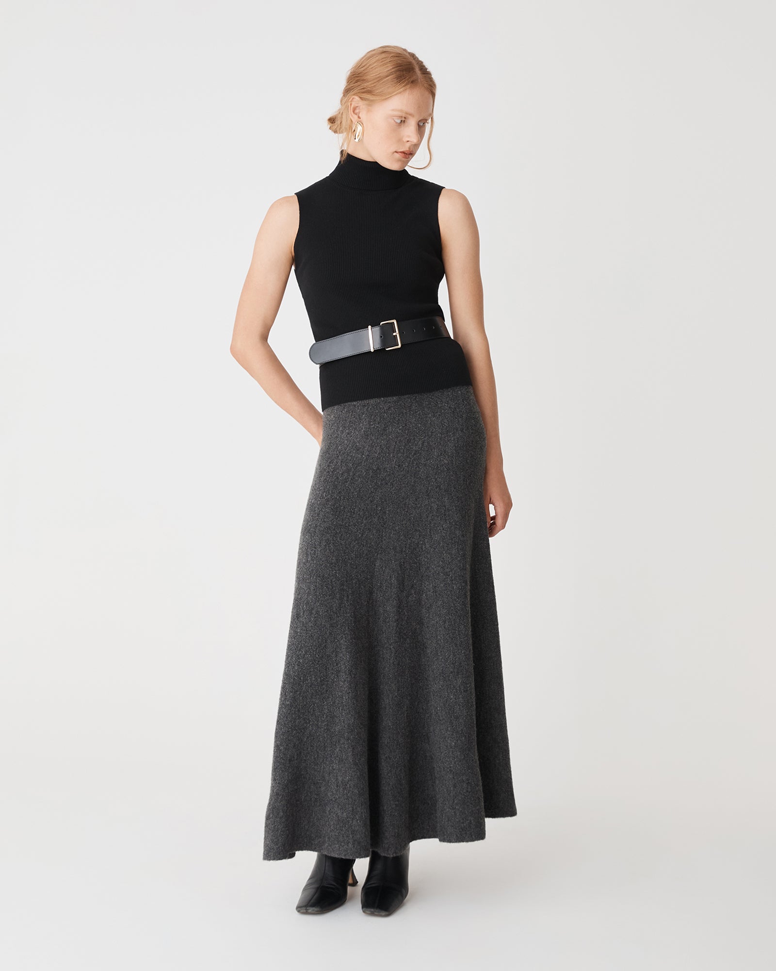 Gina A-Line Knit Skirt