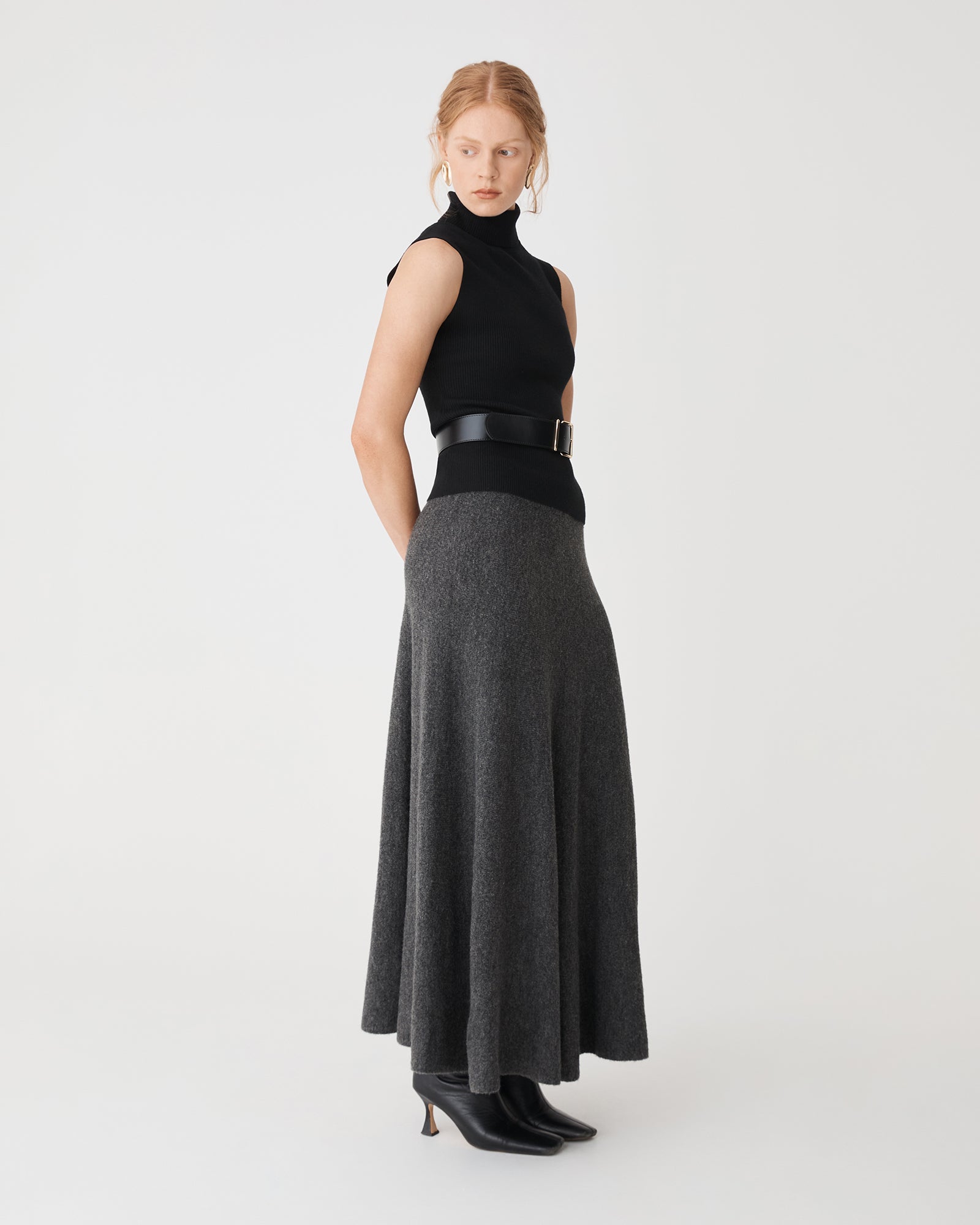 Gina A-Line Knit Skirt