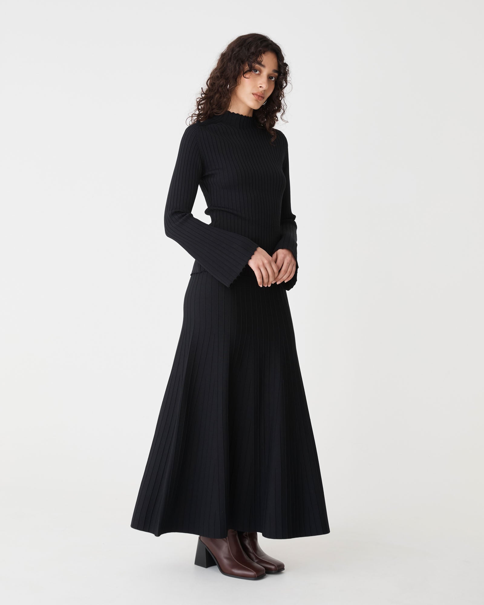 Nevaeh A-Line Knit Skirt