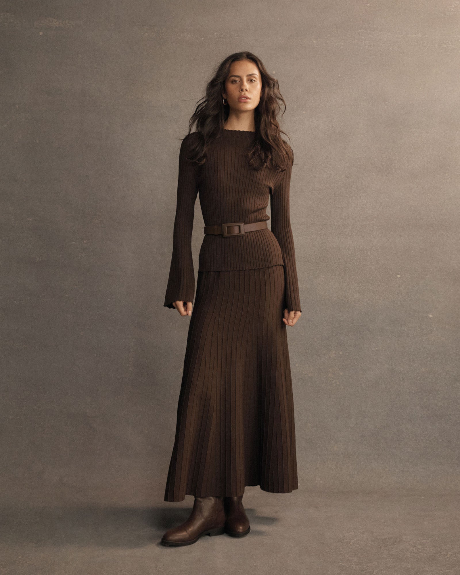 Nevaeh A-Line Knit Skirt