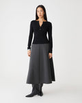 Janice A-Line Ponte Skirt