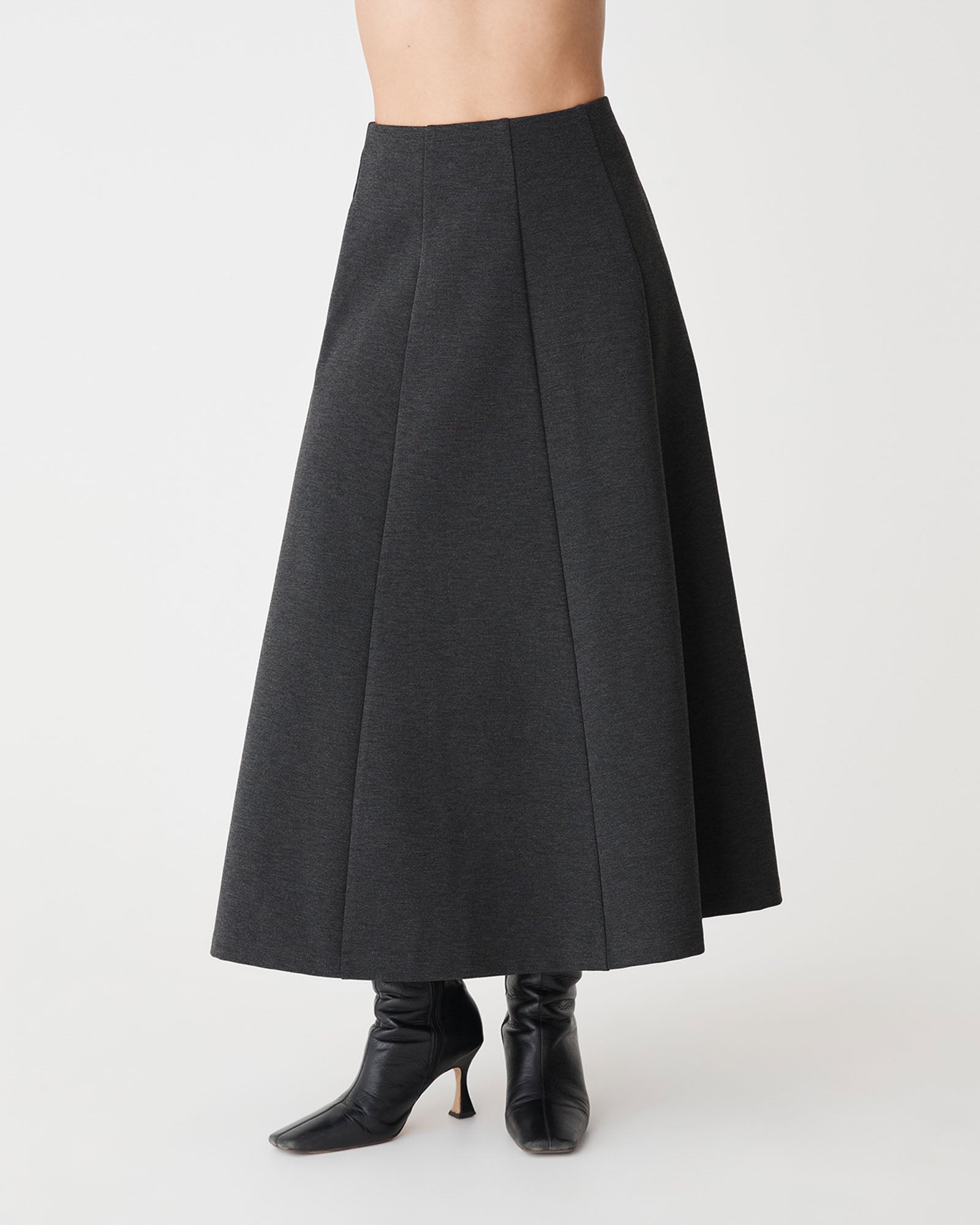 Janice A-Line Ponte Skirt