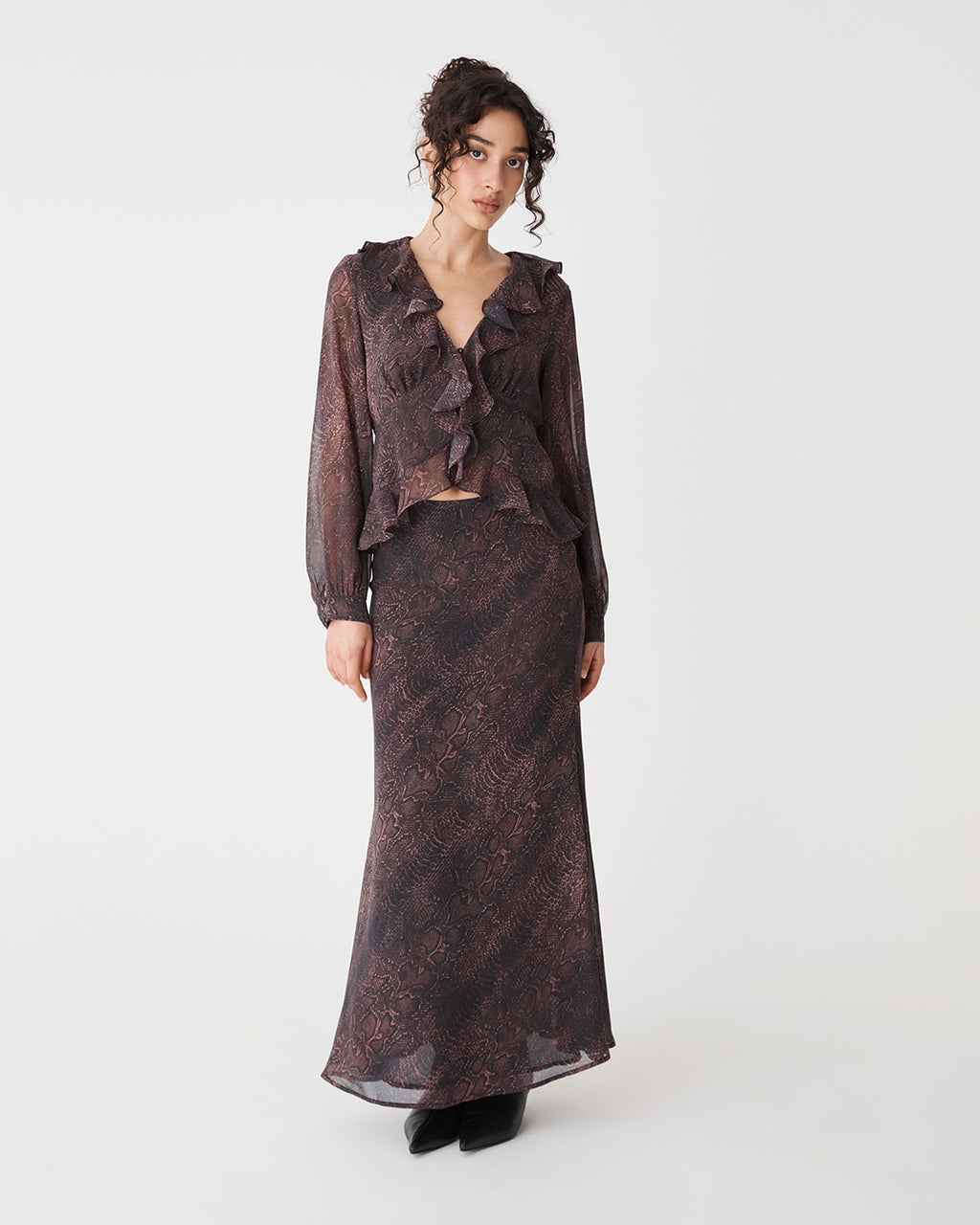 Sonia Snake Maxi Skirt