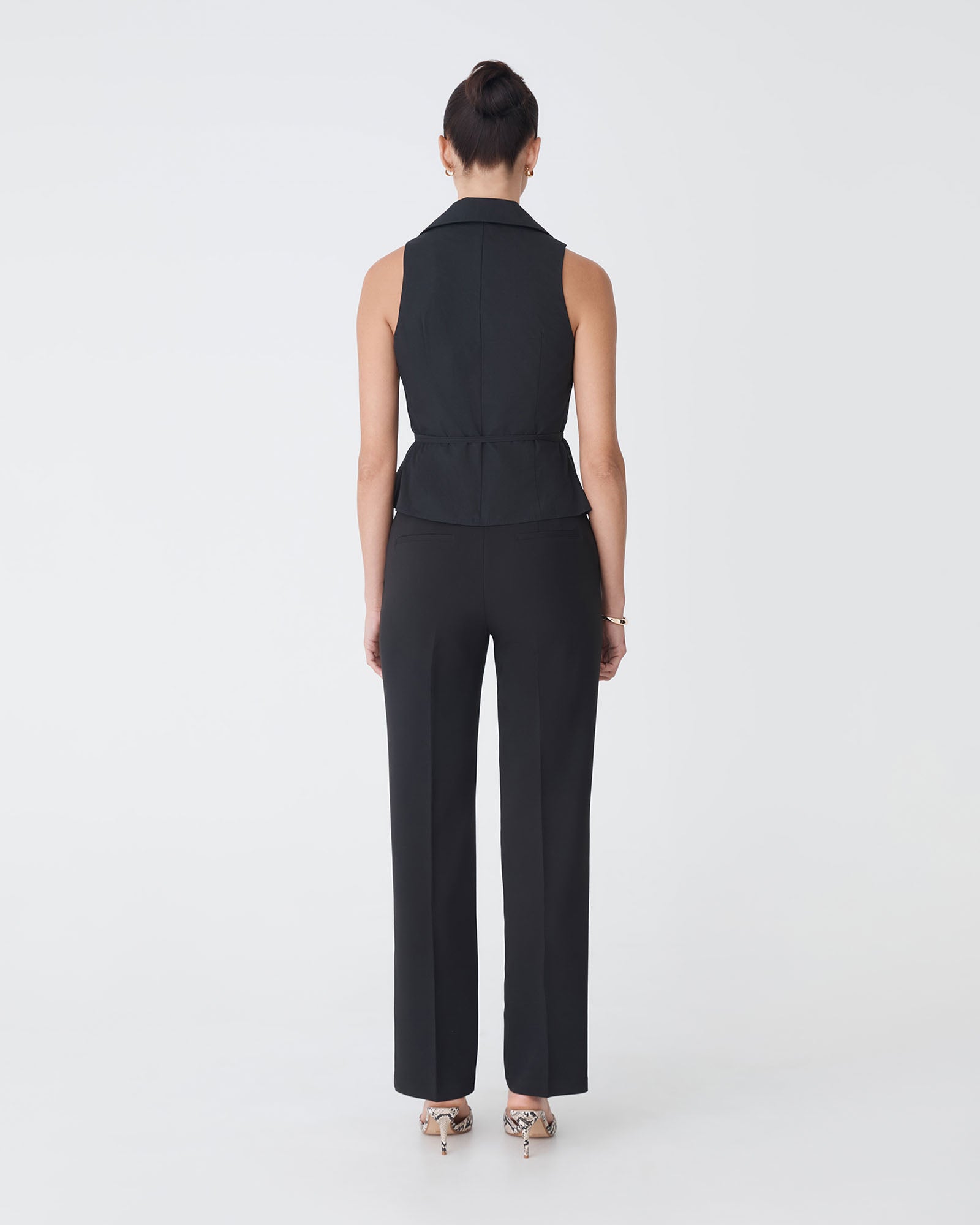 Layla Collared Wrap Top