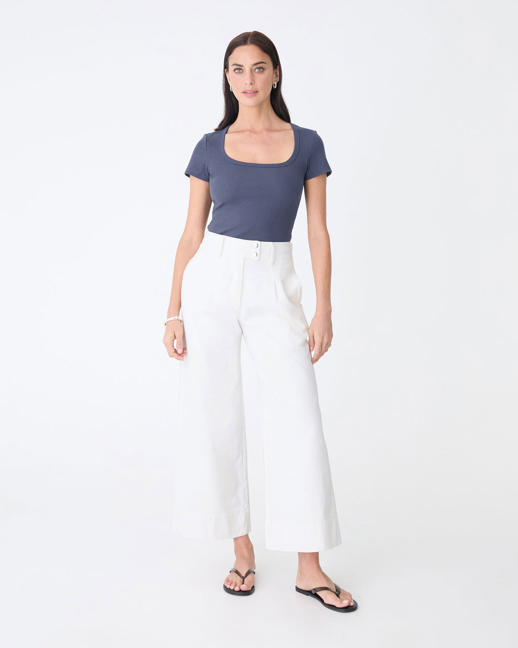 Devon Scoop Neck Rib Tee