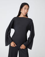 Asma Satin Bias Top