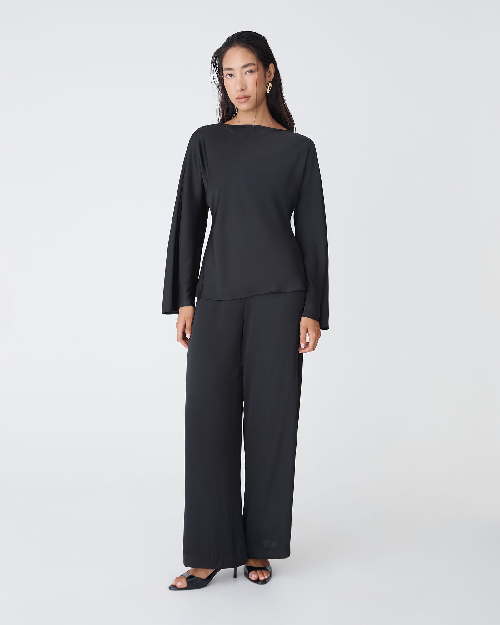 Asma Satin Bias Top