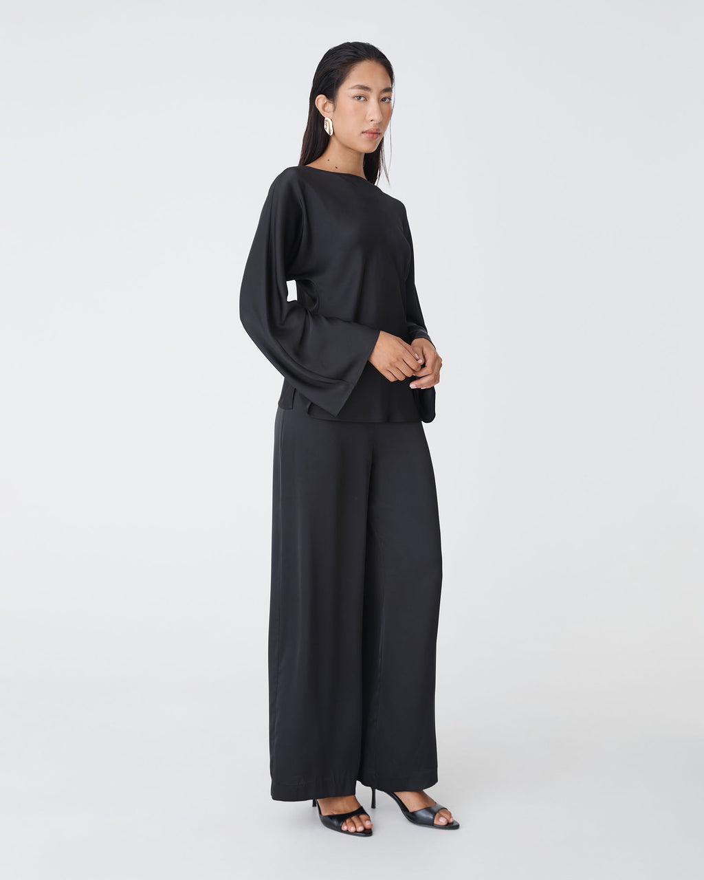 Asma Satin Bias Top