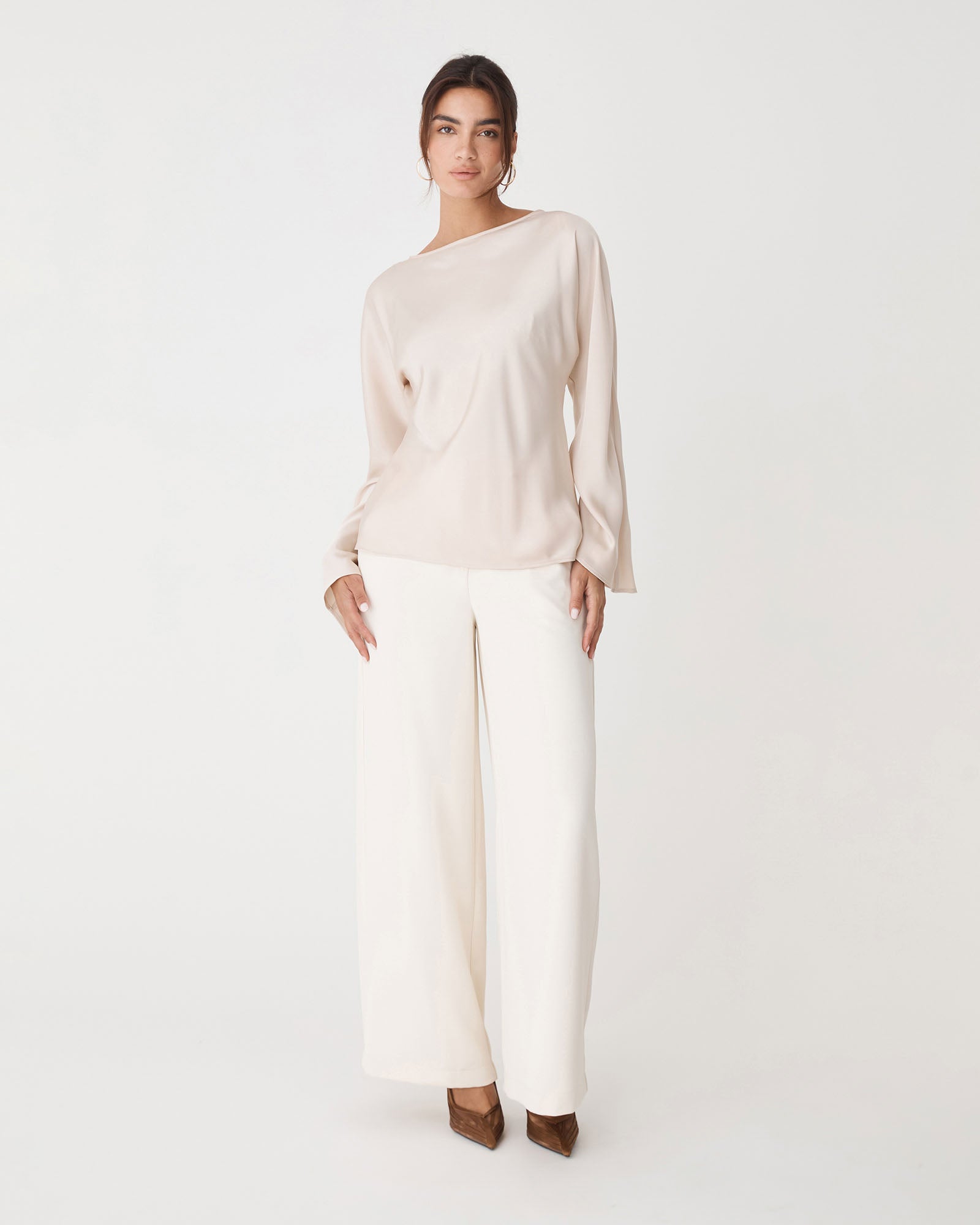 Asma Satin Bias Top