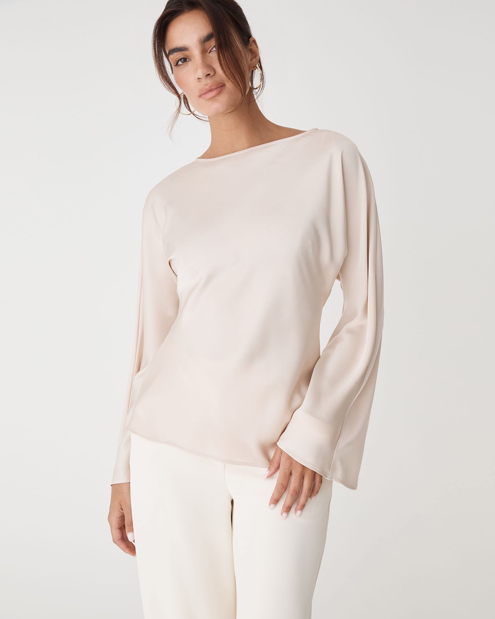 Asma Satin Bias Top