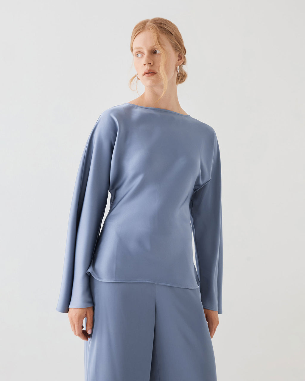 Asma Satin Bias Top