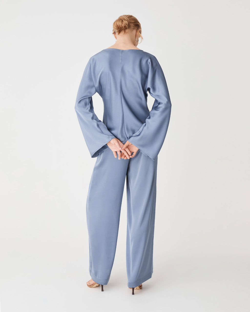 Asma Satin Bias Top
