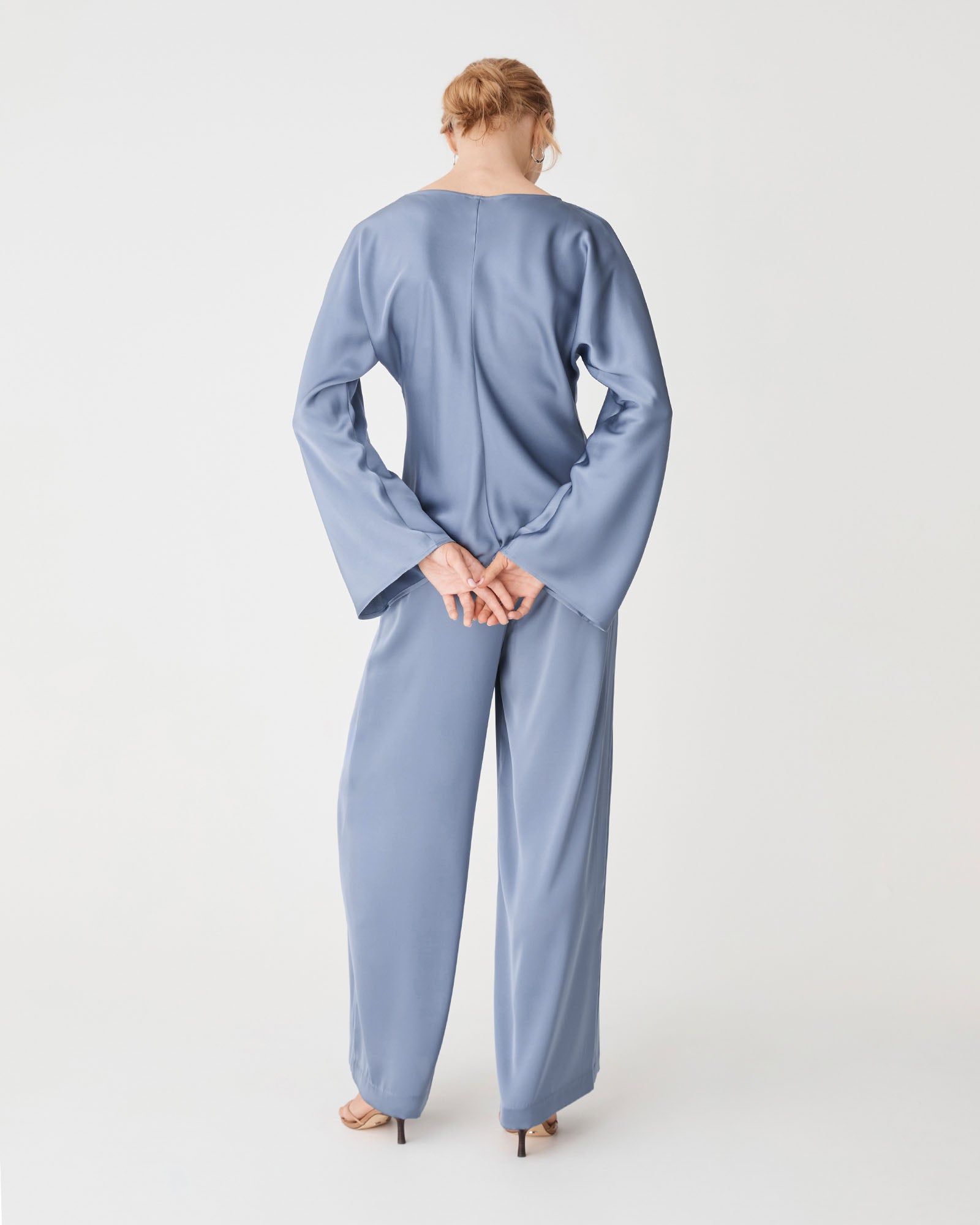 Asma Satin Bias Top