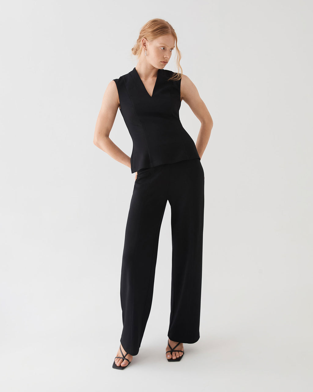 Juno V-Neck Ponte Top
