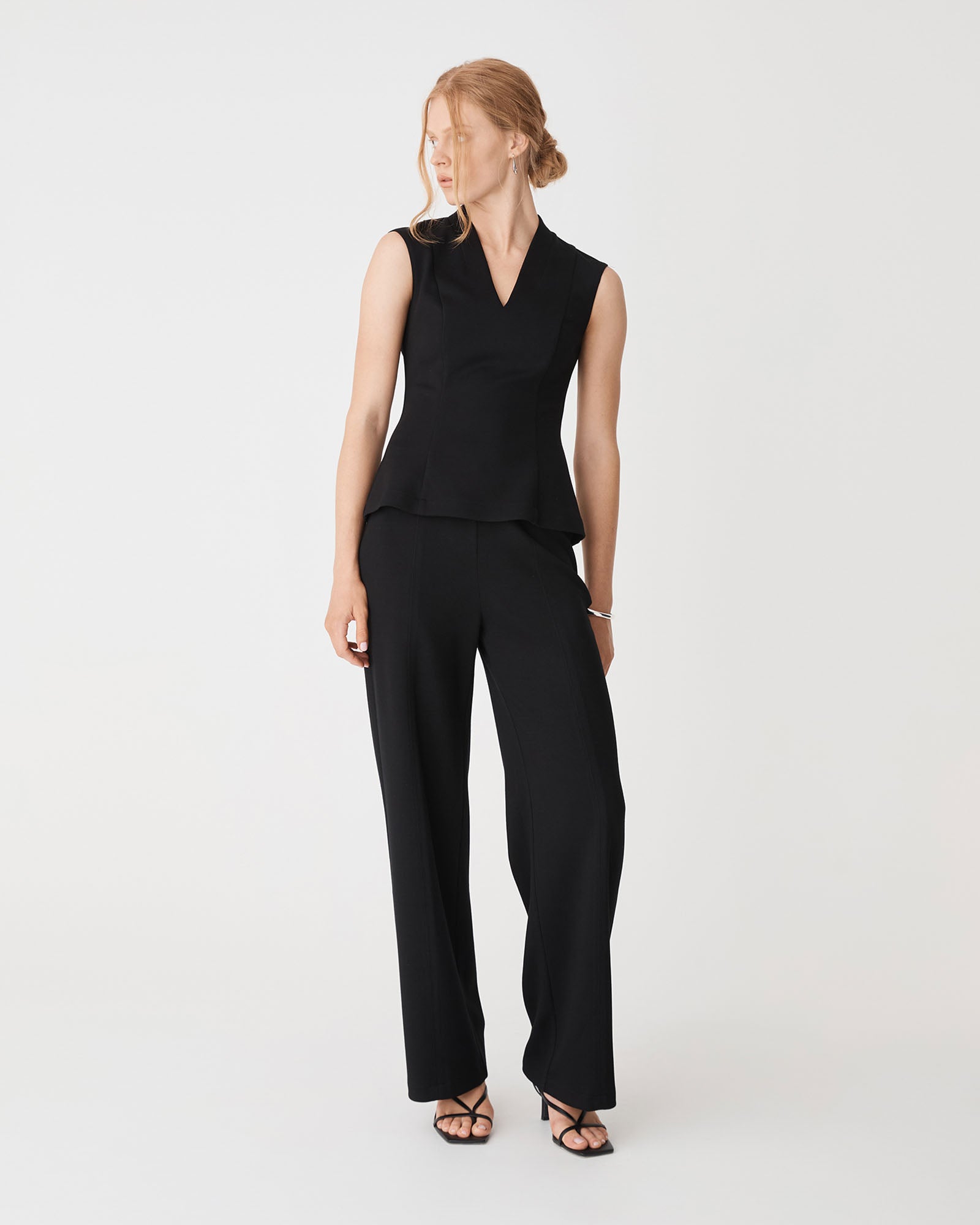 Juno V-Neck Ponte Top