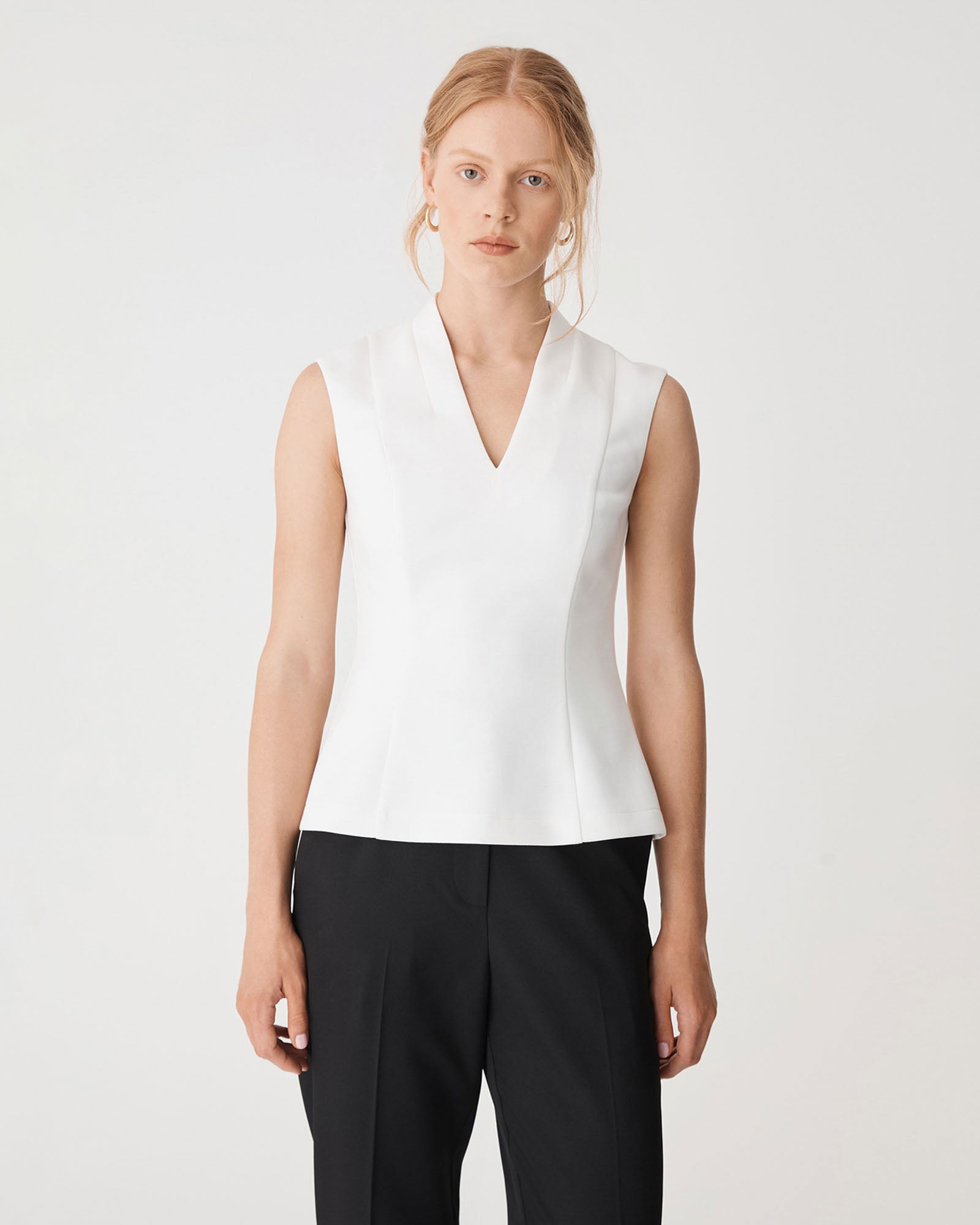 Juno V-Neck Ponte Top