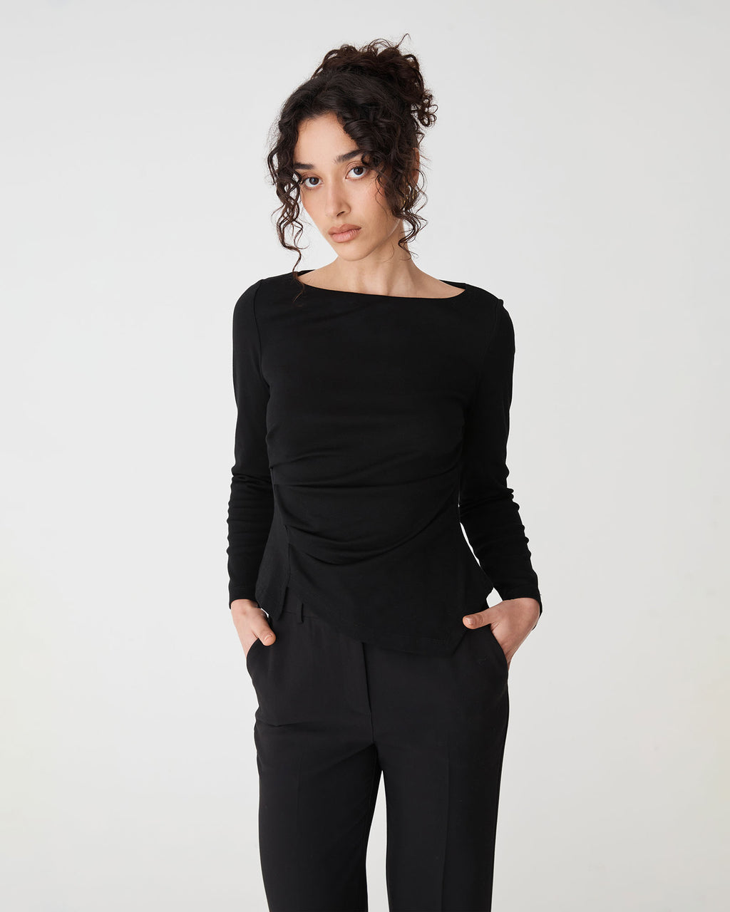Calia Asymmetric Knit Top