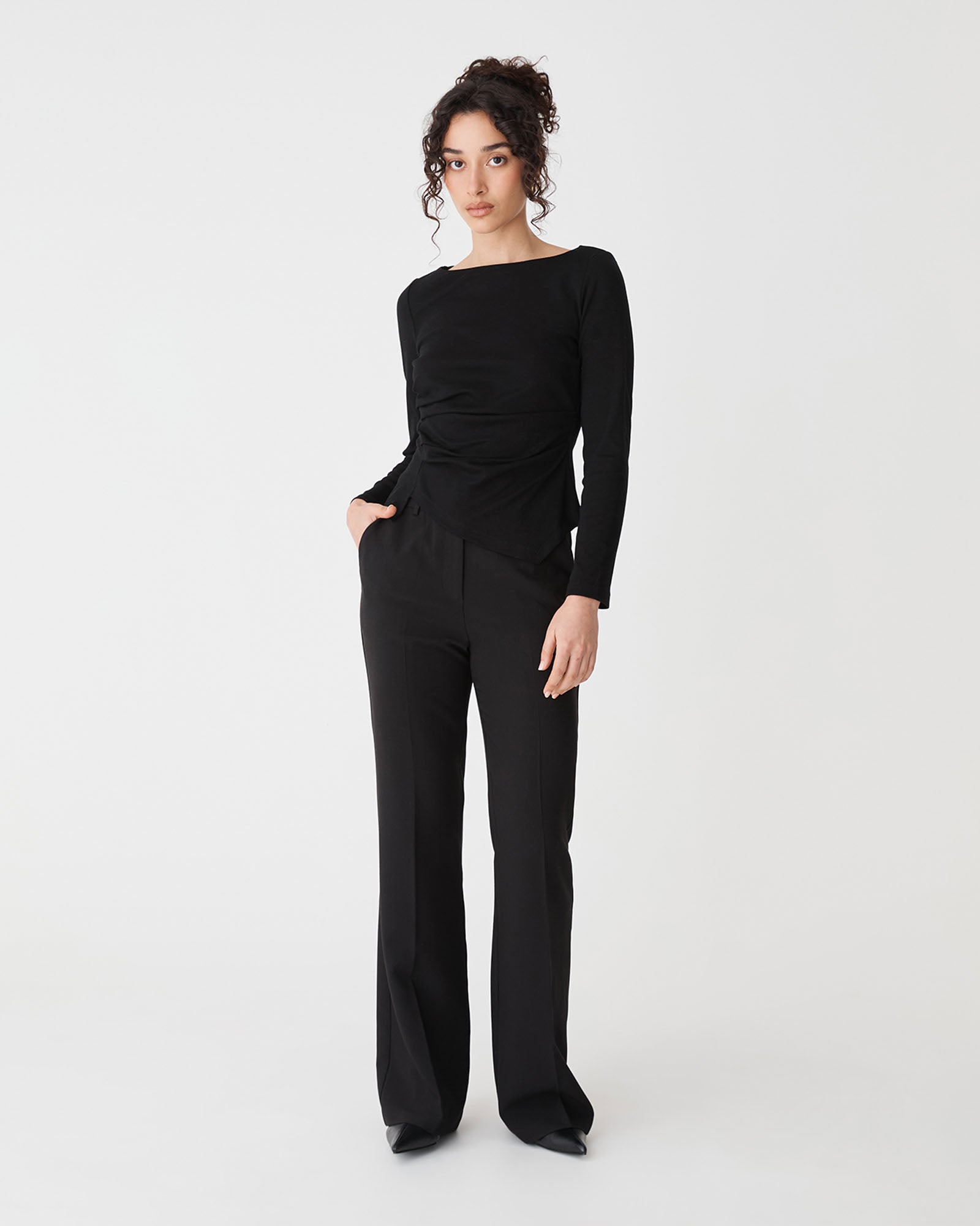 Calia Asymmetric Knit Top