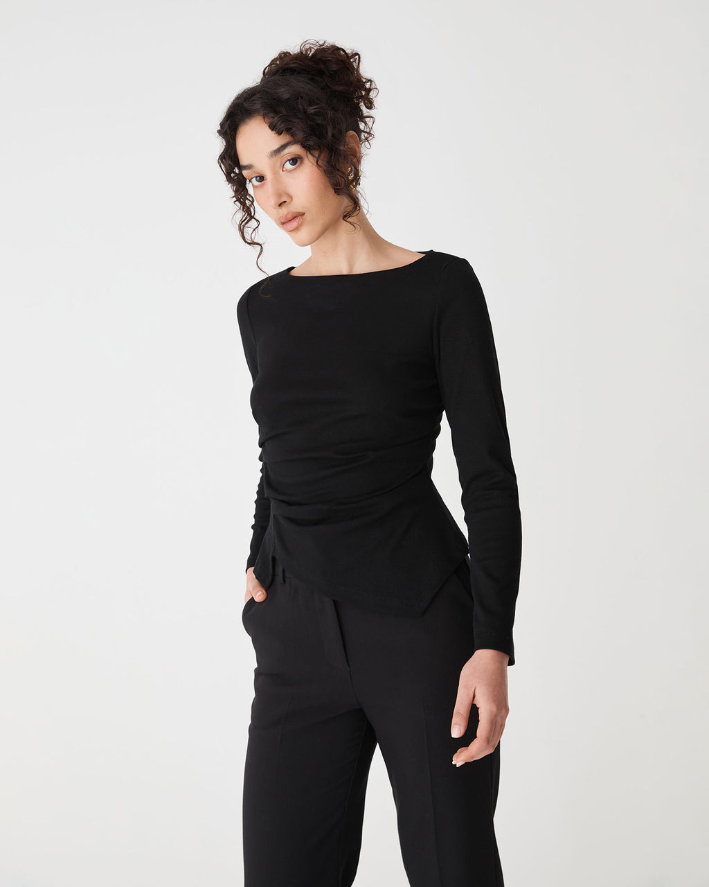 Calia Asymmetric Knit Top