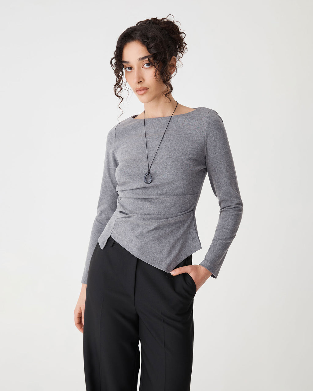 Calia Asymmetric Knit Top