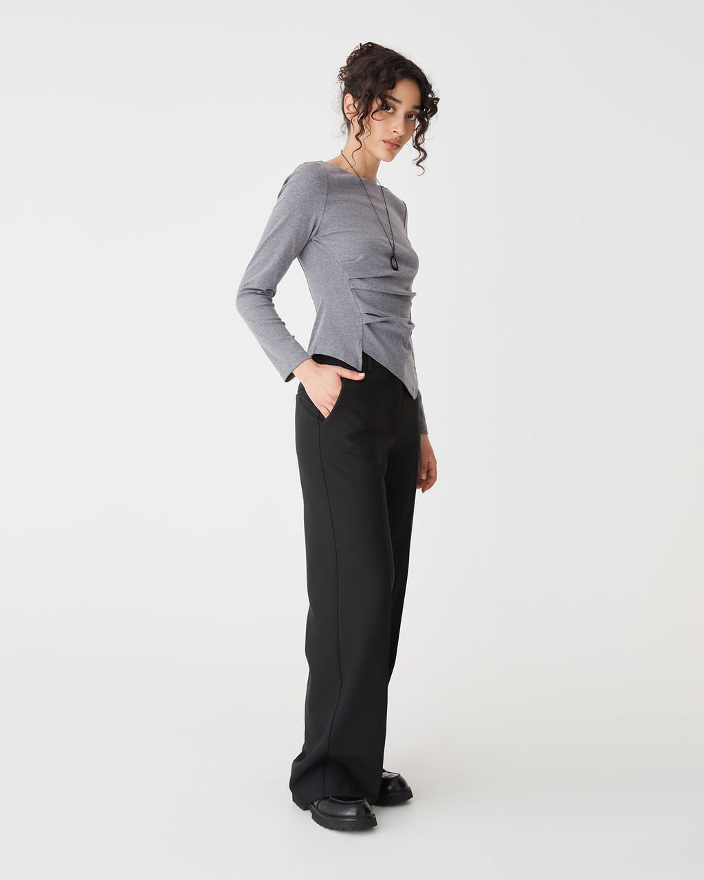Calia Asymmetric Knit Top