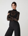 Torin Lace Turtleneck Top