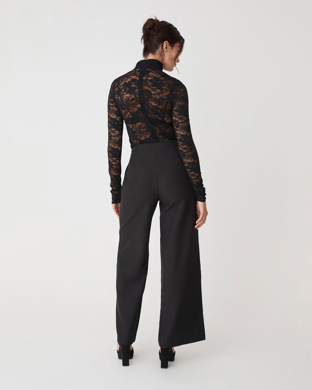 Torin Lace Turtleneck Top