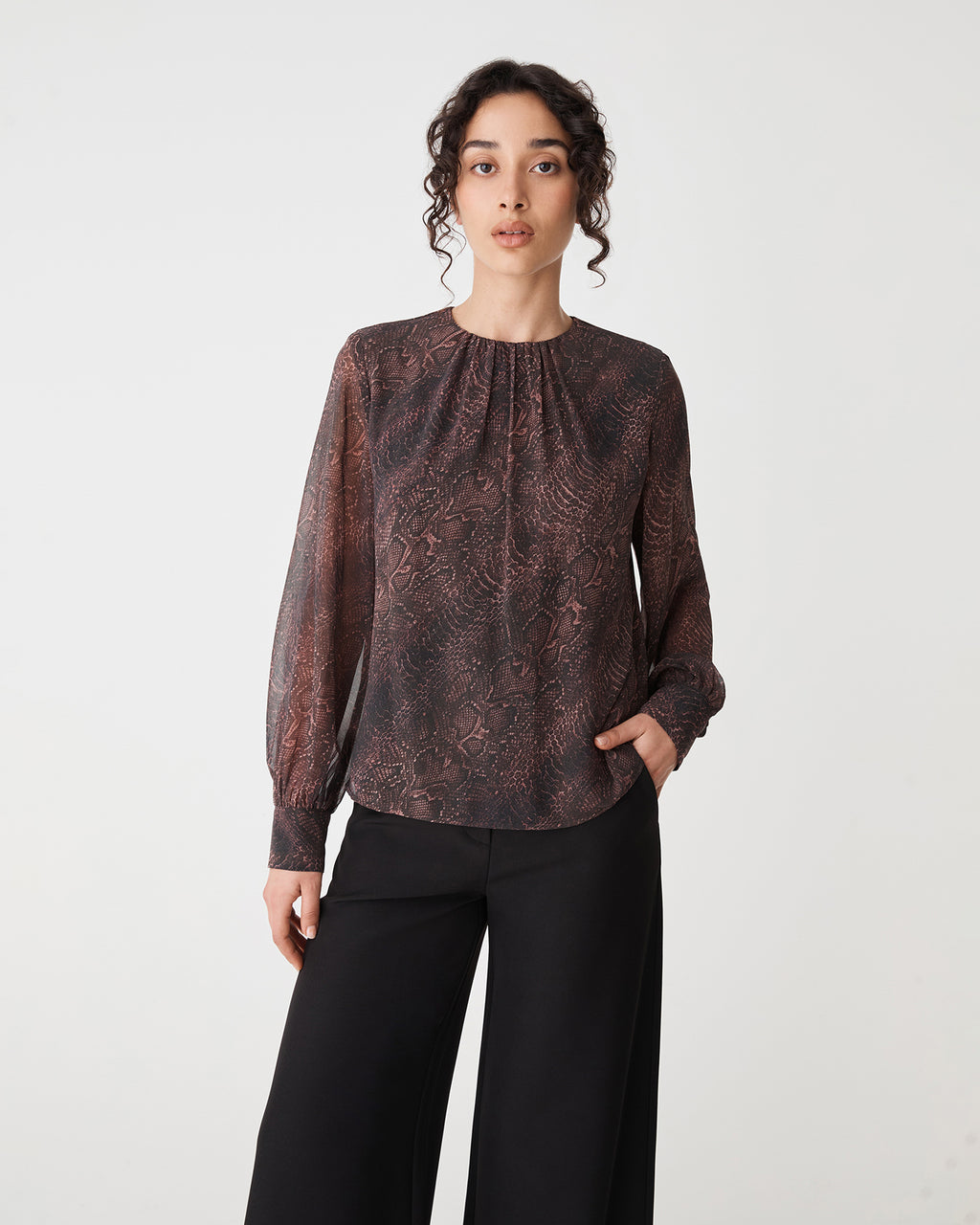 Sonia Gathered Neck Top