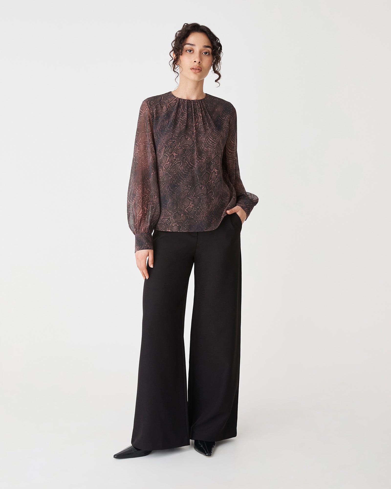 Sonia Gathered Neck Top