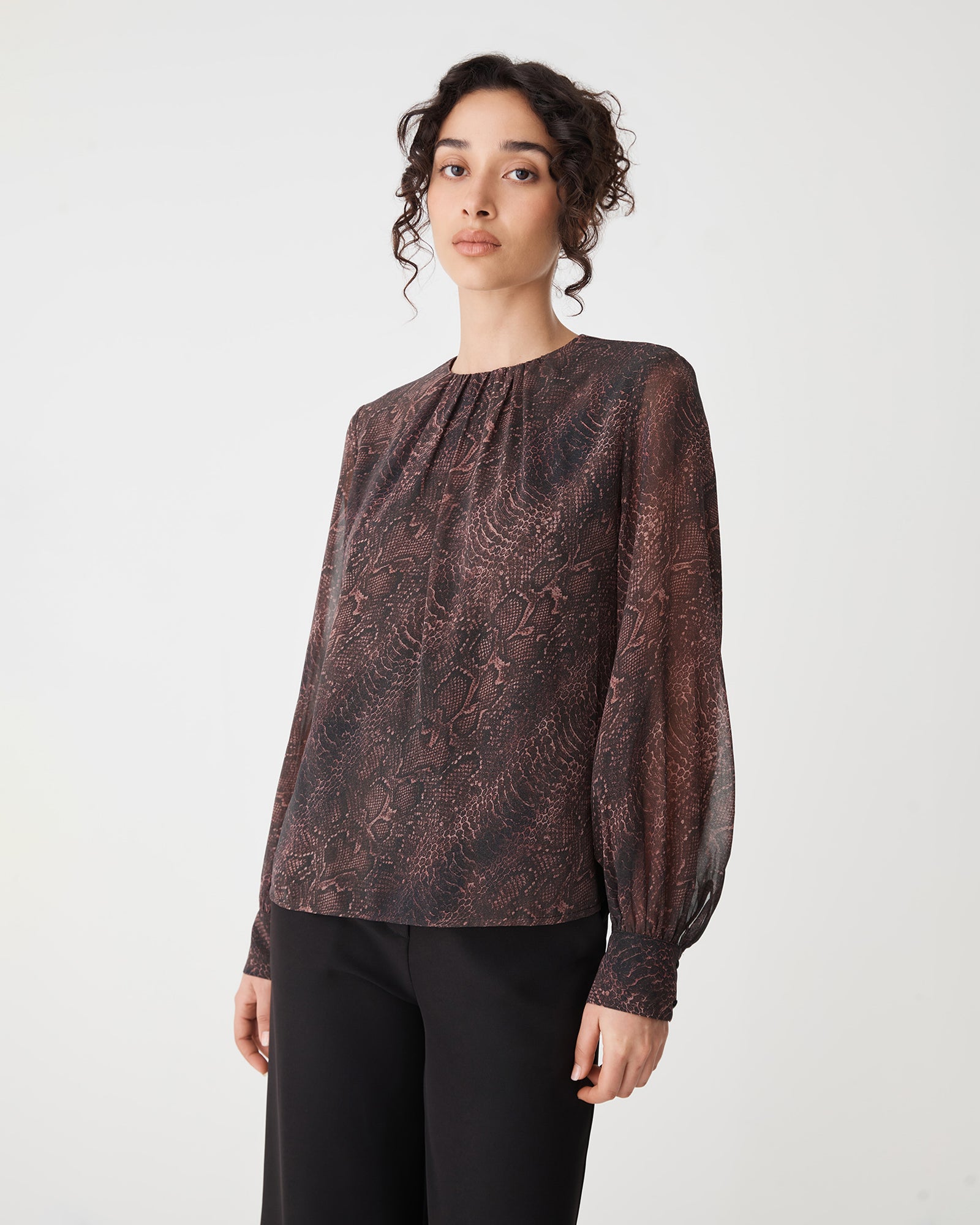 Sonia Gathered Neck Top