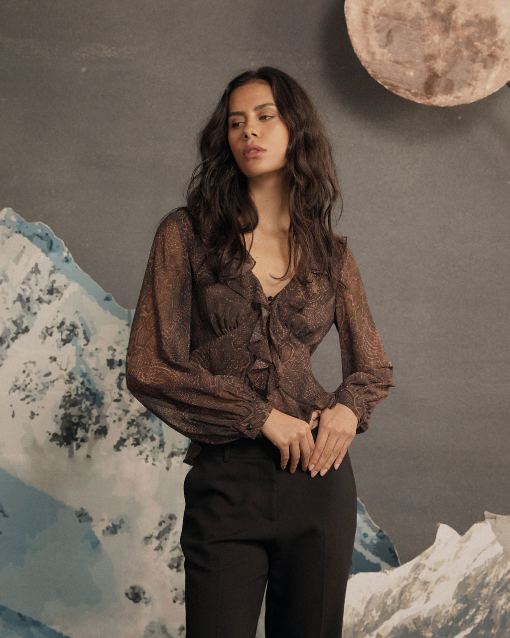 Sonia V-Neck Ruffle Top